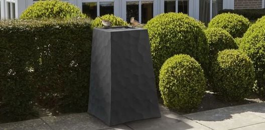 Reversible Stone Planters Set of Two Graphite - Keter US