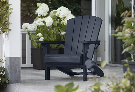 Troy Navy Outdoor Adirondack Chair - Keter