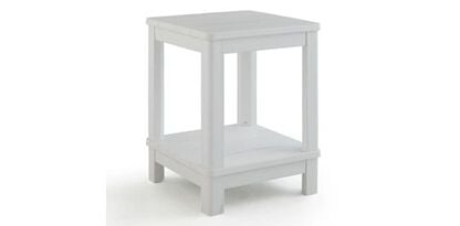 Deluxe Adirondack Two Tier Side Table - White - Keter US