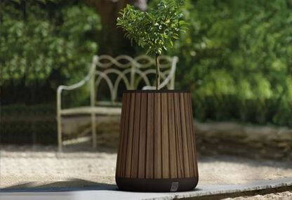 Self Watering Rosewood Brown Conical Planter - Keter US