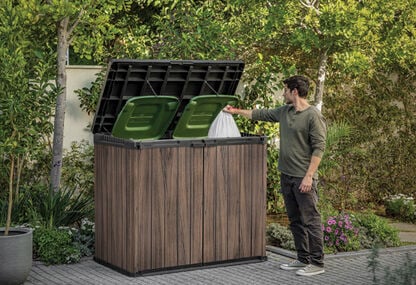 Signature 1150L Horizontal Storage Shed - Rosewood