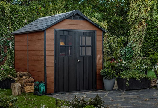 Newton Shed 7.5x9ft-Brown