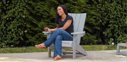 Modern Gray Outdoor Adirondack Chair - Keter US