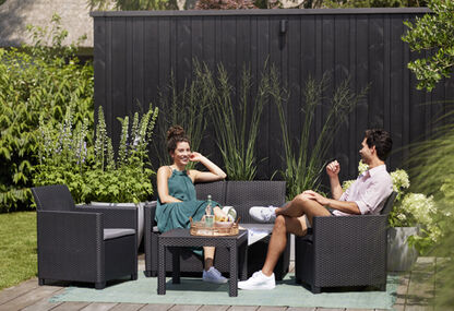 Marie 4 Seater Lounge Set - Graphite