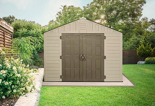 Stronghold 8x10 Storage Shed-Taupe