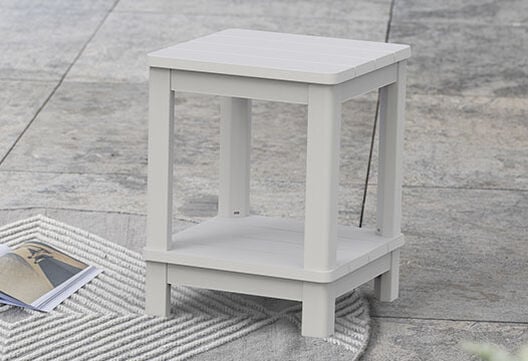 Deluxe White Outdoor Adirondack Side Table - Keter