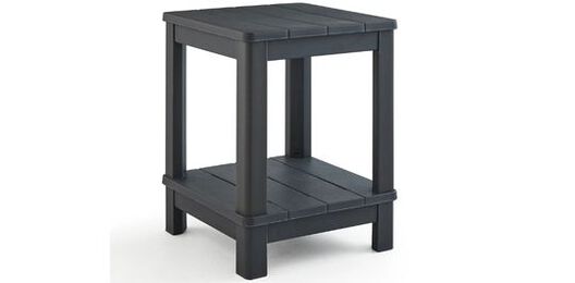 Deluxe Graphite Outdoor Adirondack Side Table - Keter US