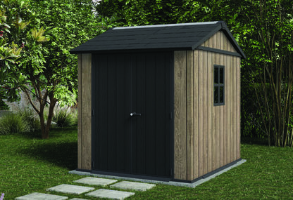 Signature Apex Shed 7x7.5ft - Ashwood Brown