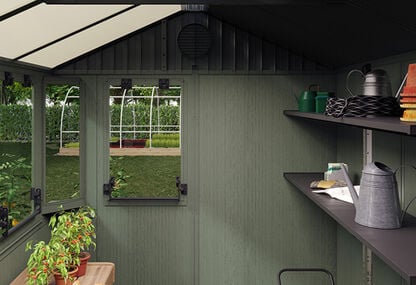 Darwin Potting Shed 6x8ft - Green