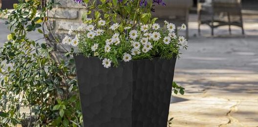 Reversible Stone Planters Set of Two Graphite - Keter US