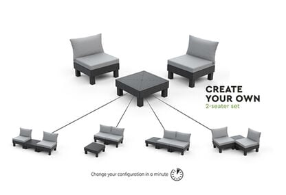 Elements Balcony Set - Graphite