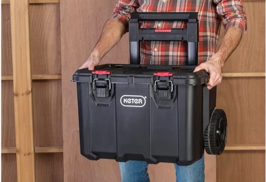Stack & Roll 2.0 Tool Storage System Black - Keter US