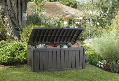 Glenwood Brown 101 Gallon Storage Deck Box - Keter US
