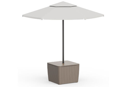 Signature Luzon Parasol Table - Ashwood Brown