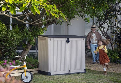 SIO Midi Brown Small Storage Shed - 4x2 Shed - Keter US