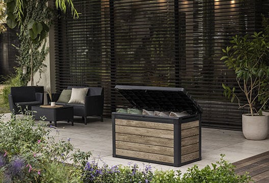 Buy Signature Ashwood Brown 100 Gallon Deck Box- Keter Canada