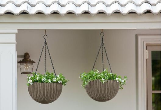 Buy Hanging Planter Set of 2 in Brown - Keter Canada
