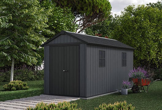 Buy Newton Plus 7.5x15 Storage Shed in Graphite - Keter Canada