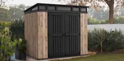 Aspen 8x6 Shed - Pine Brown - Keter CA