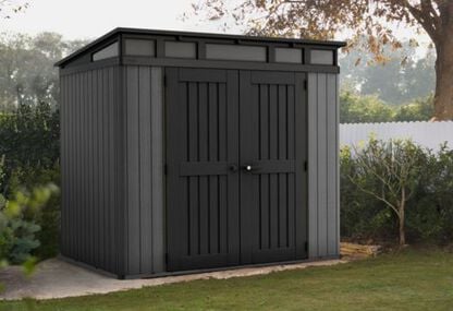 Stronghold Belfort Pent Shed 8x6ft , Grey - Keter CA