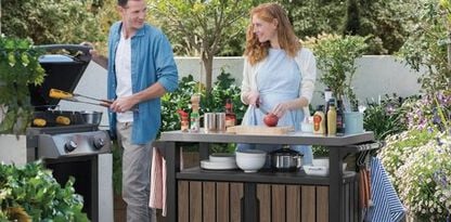 Chariot de cuisine d’extérieur Signature Unity XL – Brun palissandre – Keter Canada