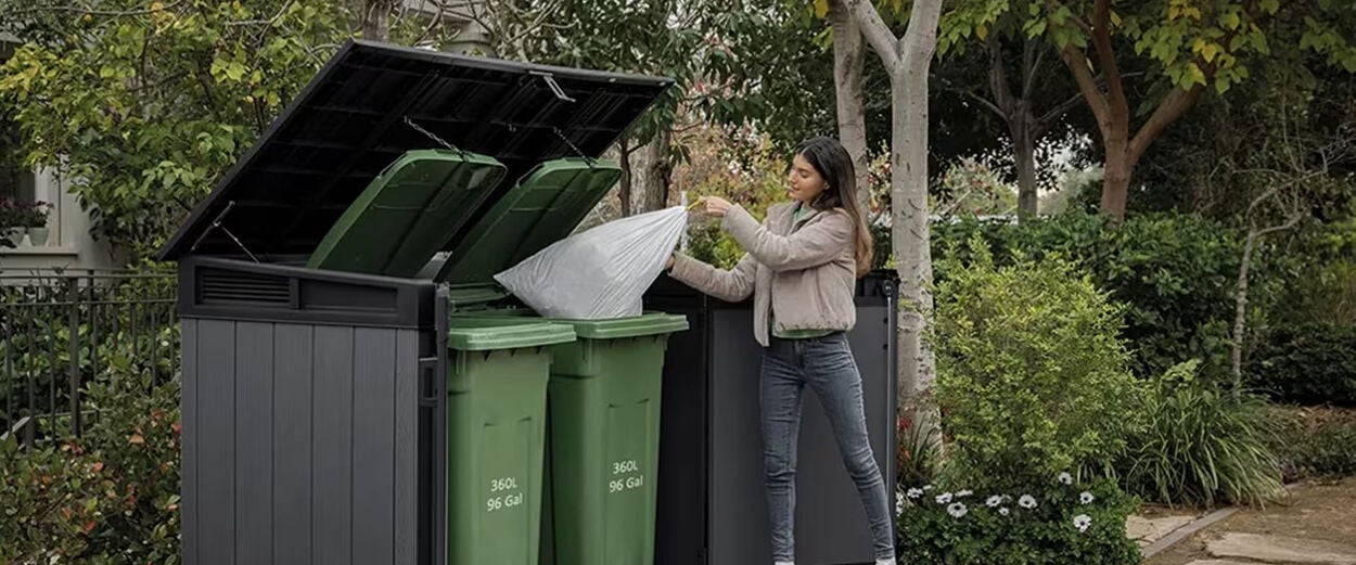 Cobertizos para cubos de basura
