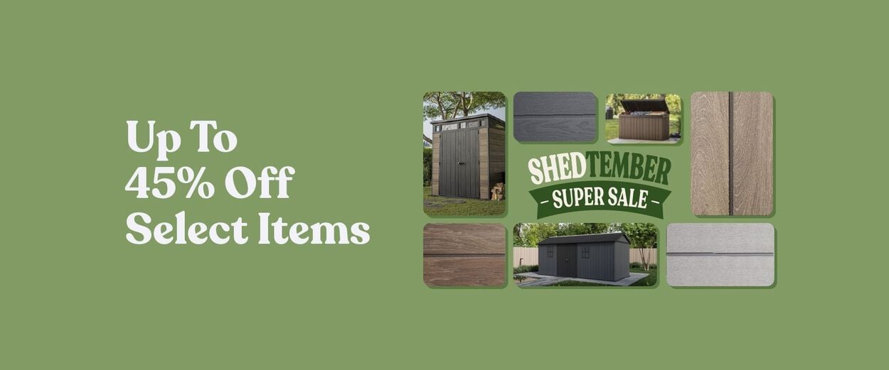 SHEDTEMBER Super Sale