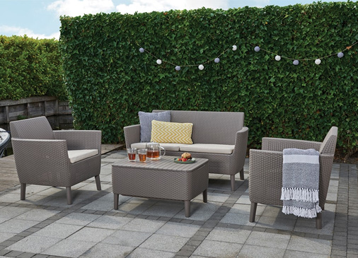 Conjuntos de jardín de sofas, sillones y mesa