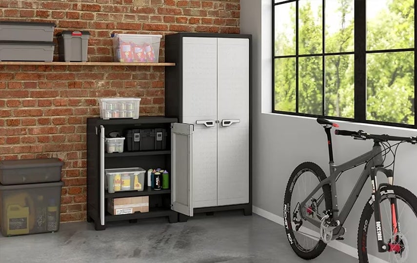 Armarios de resina para el trastero