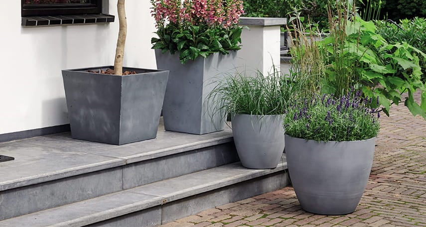 Tipos de macetas para jardín y terraza