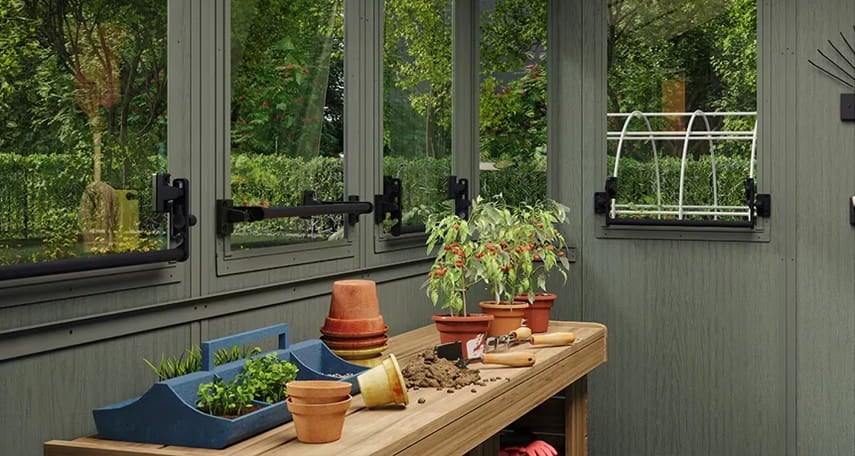 Diseño interior del invernadero