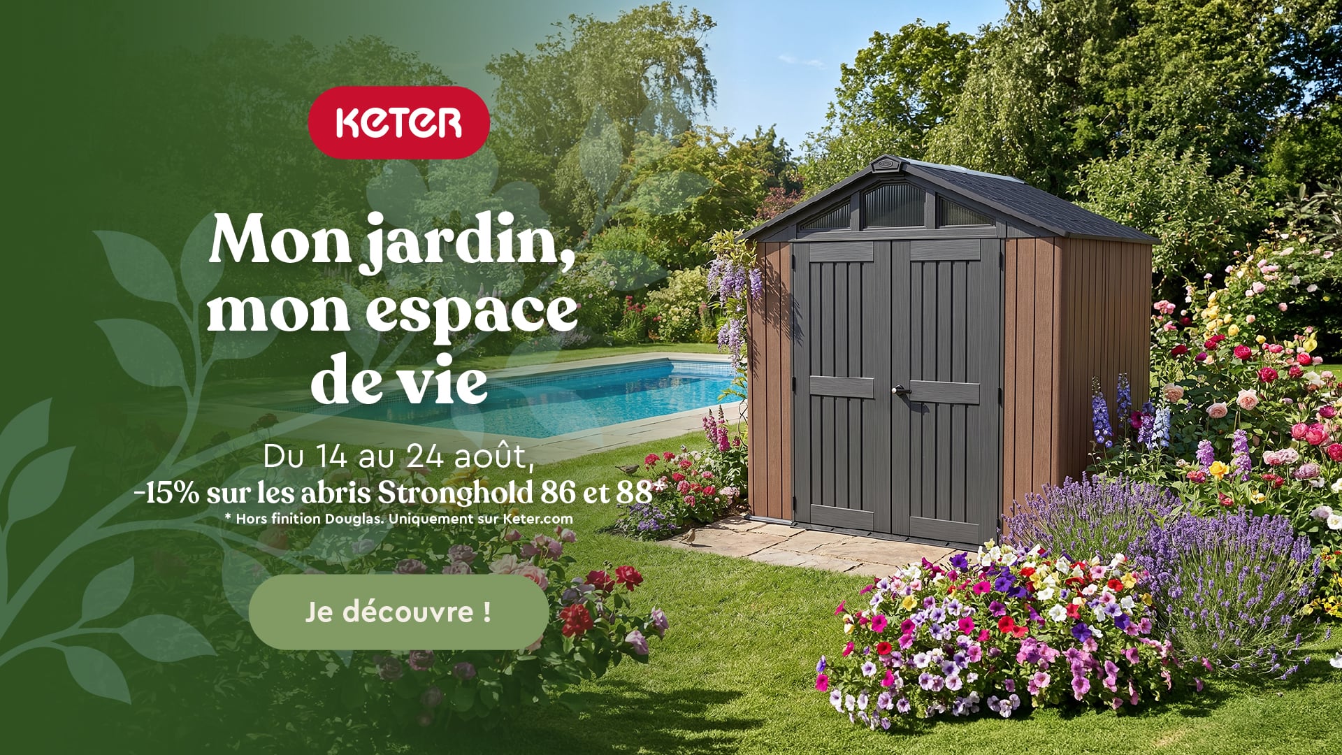 Abri de jardin en promotion