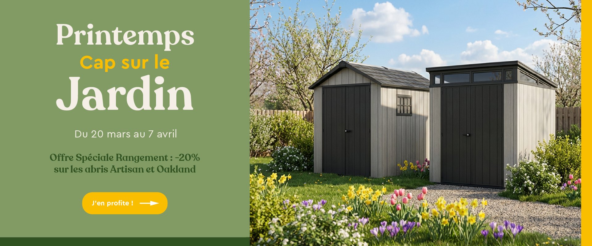 Abris de jardin en promotion
