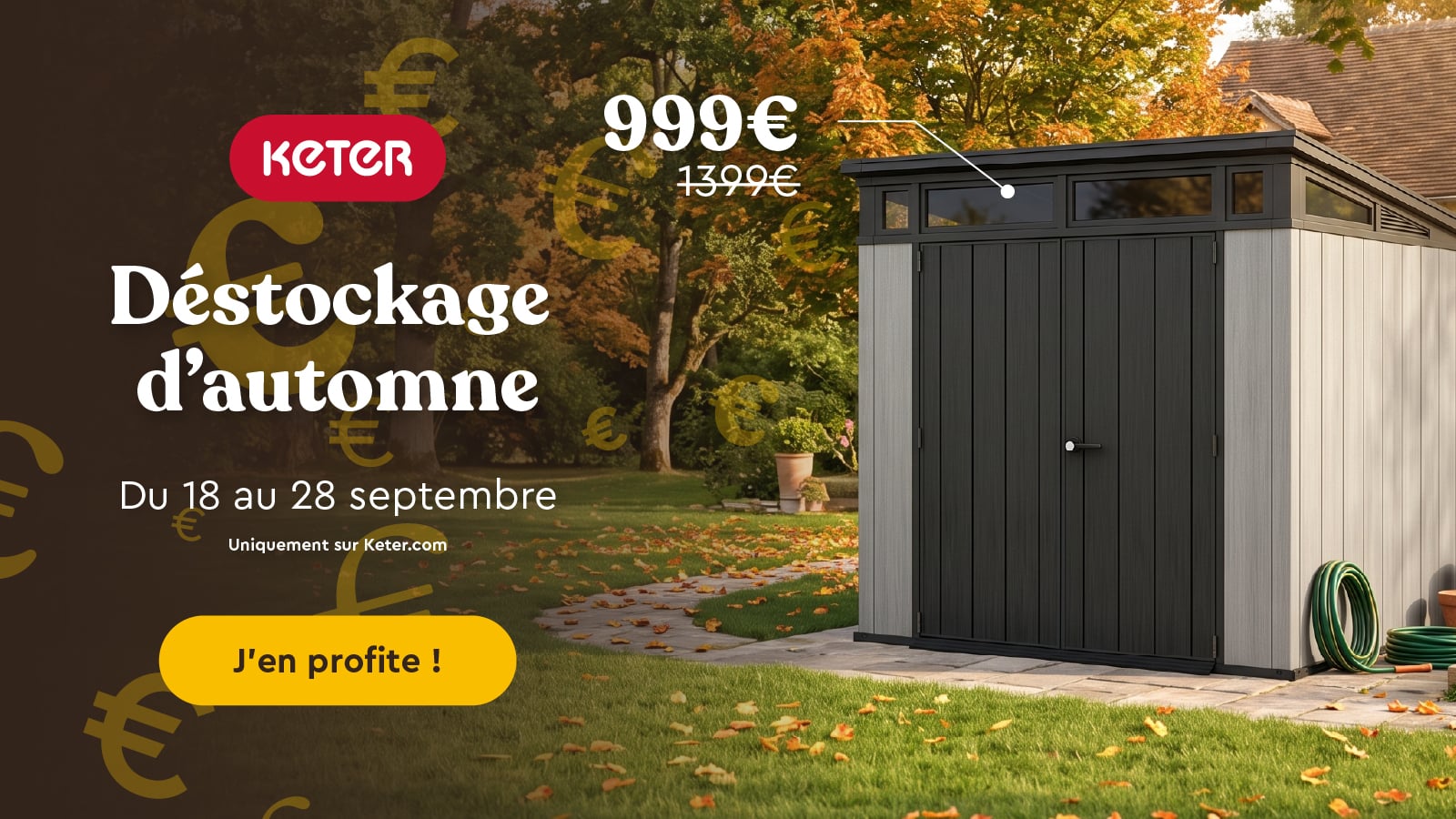 Abri de jardin en d&eacute;stockage &agrave; 999&euro;