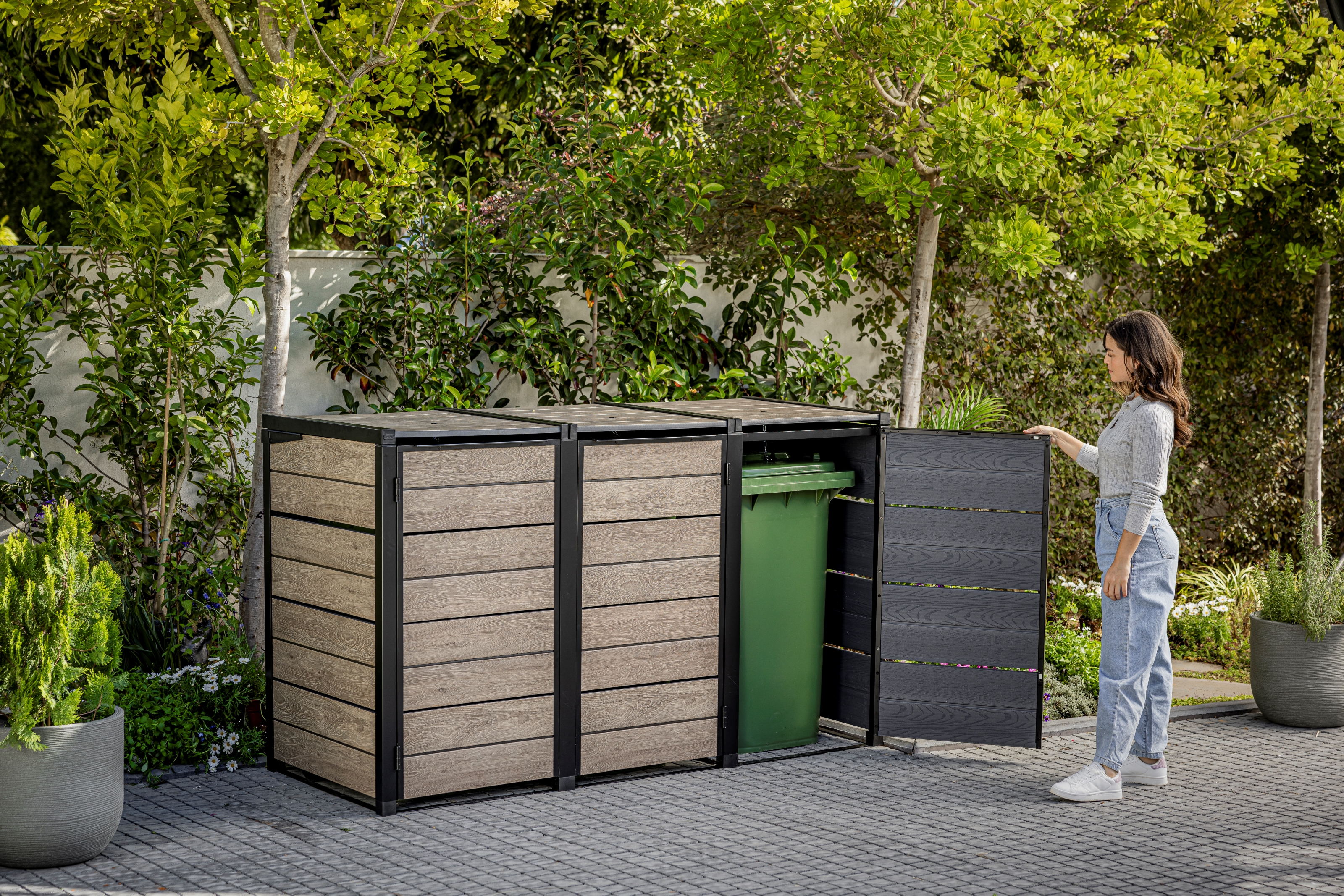 Containerberging in de tuin