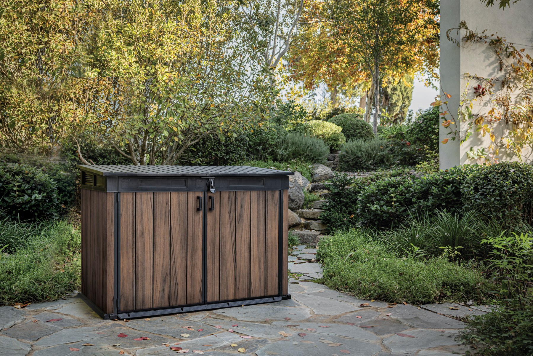 Containerberging in tuin