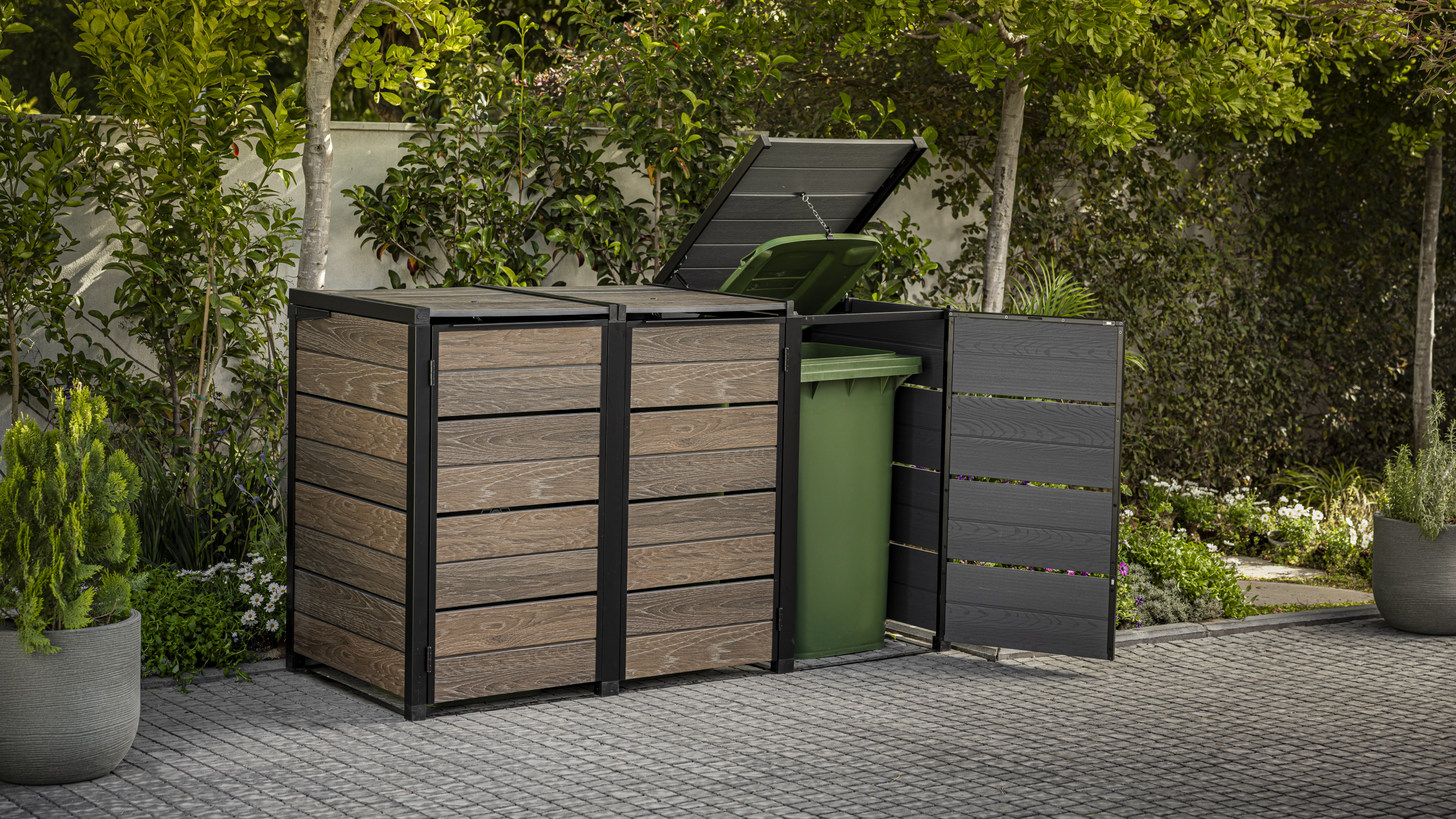 Containerberging in de tuin