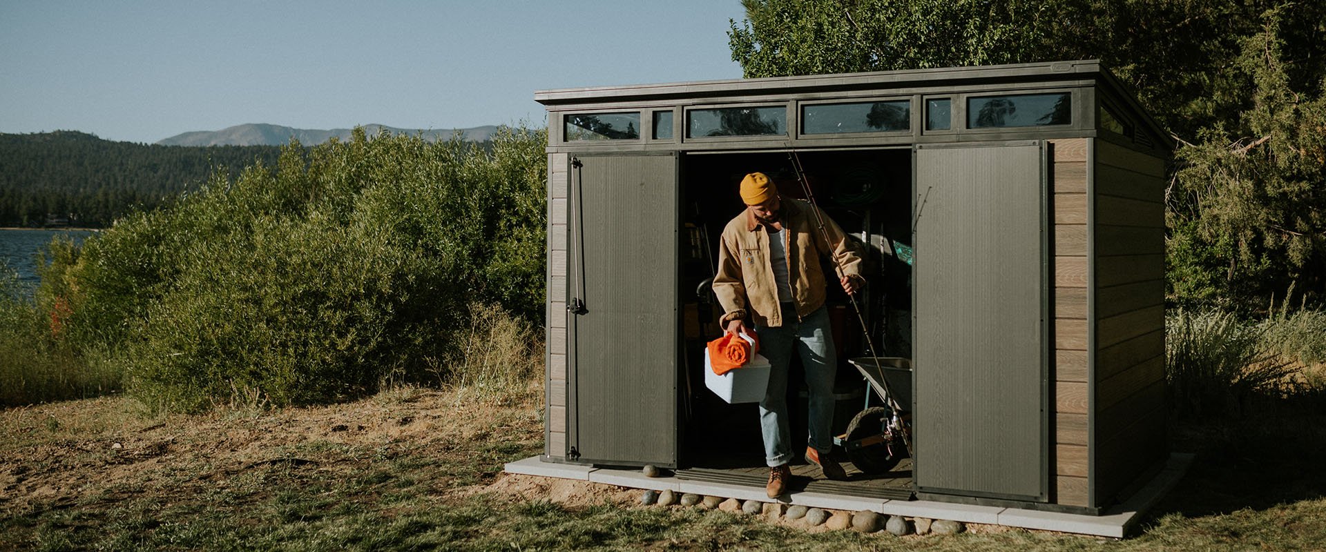 Keter Signature Shed with open doors